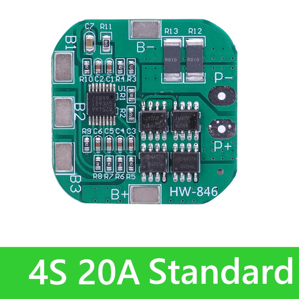 3S/4S 20A 40A 60A Li-ion Lithium Battery Charger Protection Board 18650 BMS Drill Motor 11.1V 12.6V/14.8V 16.8V Enhance/Balance
