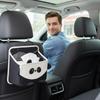 Backseat Trash Can Wear-Resistant Soft Storage Bag Auto Backseat Caddy Organizer For Family Friends Mobile Phones Files Toys