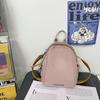 Schoolbag Fashion School Bag Female Middle School Student Japanese Simple Ins Style Niche Solid Color Backpack Female Middle School Student Retro Mori