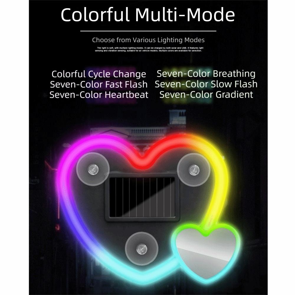 Soft Illumination Car LED Heart Light Easy Installation Car Ambient Light Romantic Decor