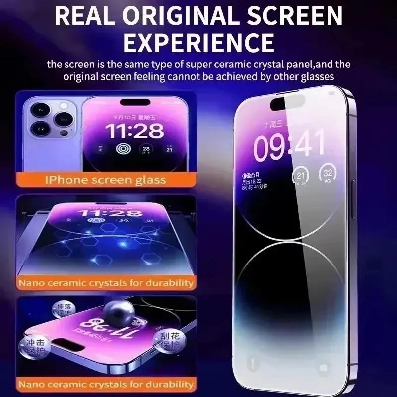3PCS Anti Spy Dust Free Installation Screen Protector for Samsung A15 5G A16 A14 A13 A12 A06 A05 A05s A25 A23 A22 A21s Glass