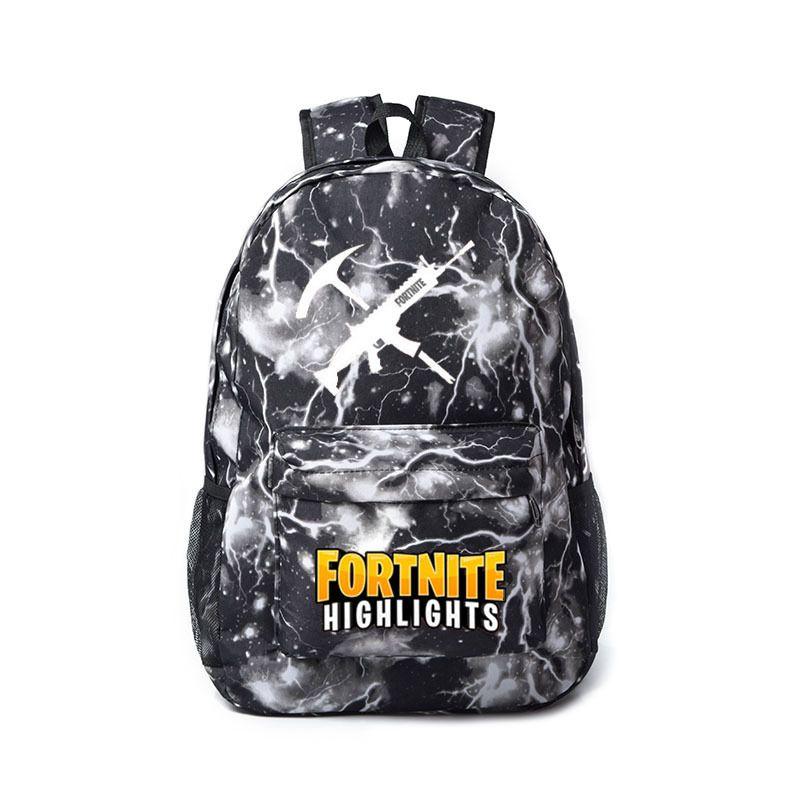 Fortnite High Capacity Backpack Canvas School Bag With Breathable Material