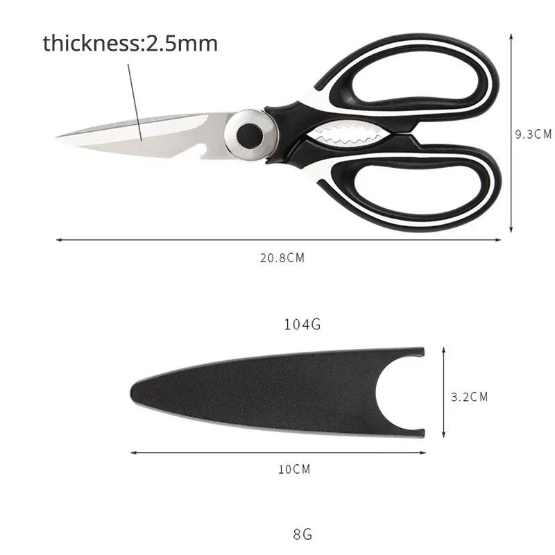 Multifunctional Kitchen Shears Household Powerful Kitchen Shears Korean Barbecue Shears Household Supplies Kitchen Bar Supplies
