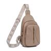 Women's Chest Bag Soft Leather Crossbody Bag Travel Shoulder Bag