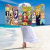 Pirate Anime Print Beach Towel, Large Soft Quick Dry Towel for Beach Camping Swimming