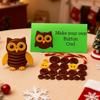 Christmas Button Ornament Funny Animal Christmas Decoration Buttons Seasonal Decor Holiday Party Supplies For Bedroom Office