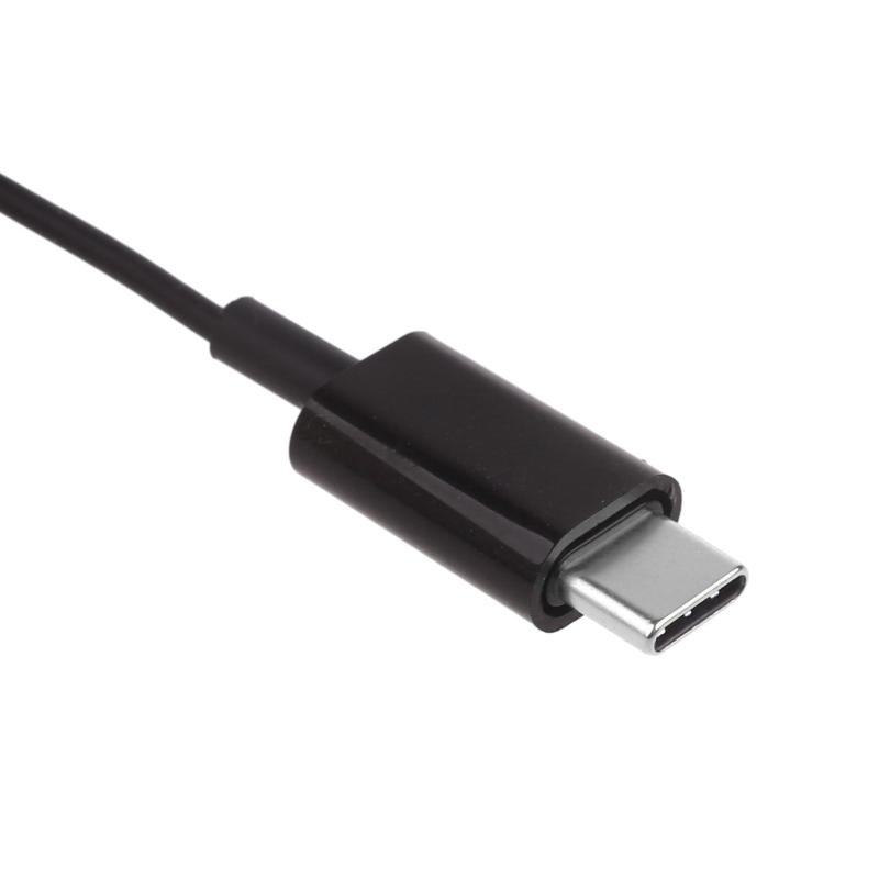 USB Type C Earphone Single-Side Earphone Magnetic Earbud,Single-Ear Earbud with Mics for Travel, Running, and Security
