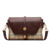 Small Cross-border Bag Stylish Plaid Shoulder Bag 2023 Autumn Winter New Woolen Bag