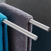 Edelstahl Badezimmer Handtuchhalter Wandmontiert Doppelstange Handtuchstange Duschtuchhalter Badezimmer Organizer Haushaltsartikel