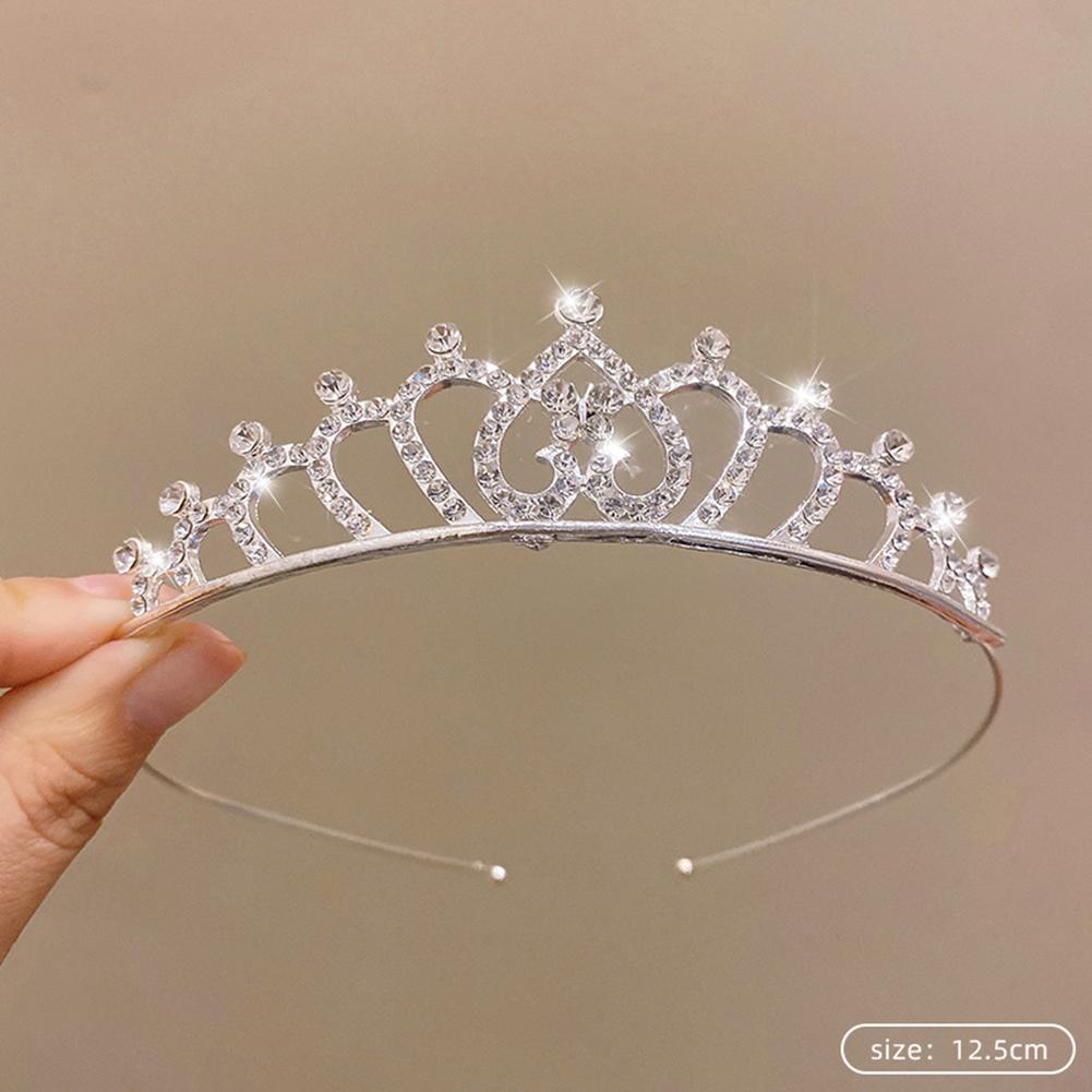 Moderna Para Tiara Adornada con Cristales Perfecta para Ocasiones Especiales