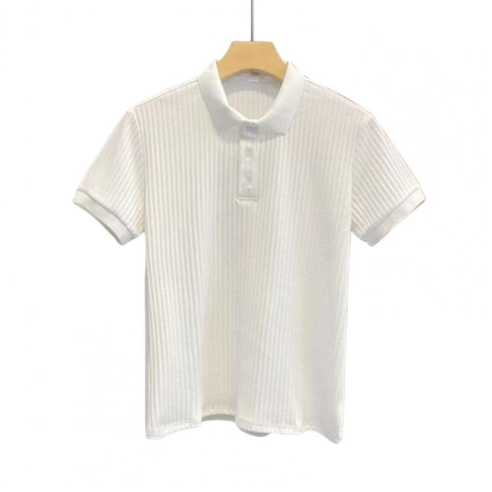 

Летняя мужская рубашка с короткими рукавами, тонкий отложной воротник, эластичный однотонный пуловер, приталенный деловой стиль, офисная одежда, топ M белый