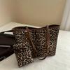 Vintage Animal Print Autumn New Leopard Print Suit Shoulder Bag, European and American Large Capacity Fashion Personalized Casual Style