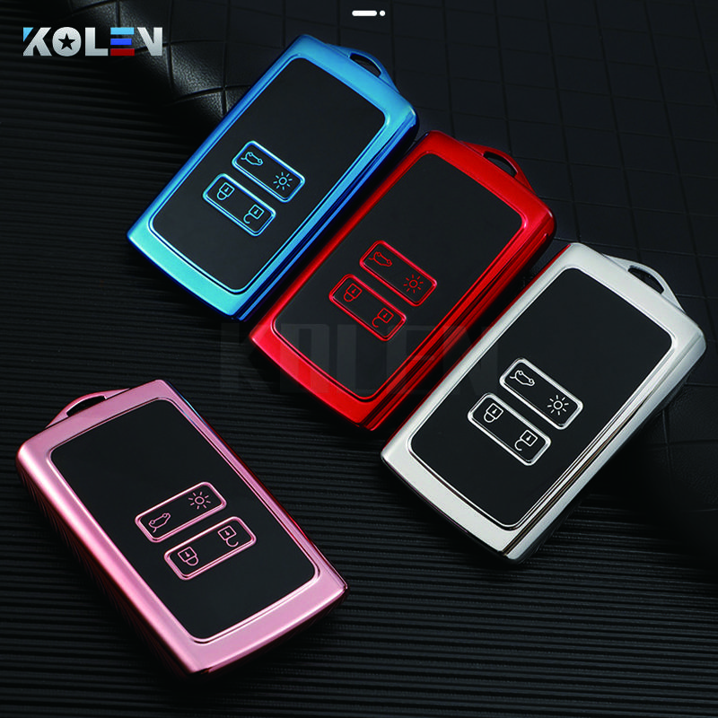 TPU Car Smart Key Case Cover Shell Fob For Renault Koleos Kadjar Clio Megane Captur Espace Kangoo Sandero Talisman Accessories