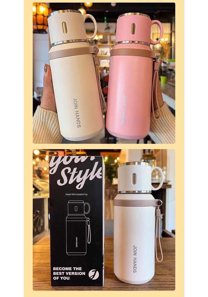 High-Value 316 Stainless Steel Insulated Water Cup with Lid – Large Capacity, Portable, Hot-Selling Tea & Water Separation Design for Home Use