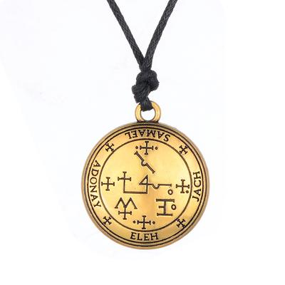 Nový amulet čarodějnice Náhrdelník s řetízkem z nerezové oceli Přívěsek Náhrdelník Nastavitelný voskovaný provázek Řetízek Pro muže Dárkové šperky Colar Choker