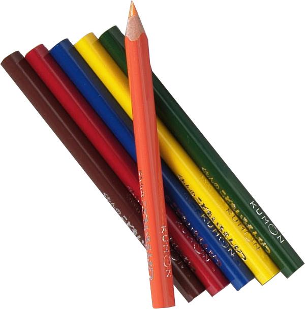 KUMON χρωματιστά μολύβια, 6 τεμ.
