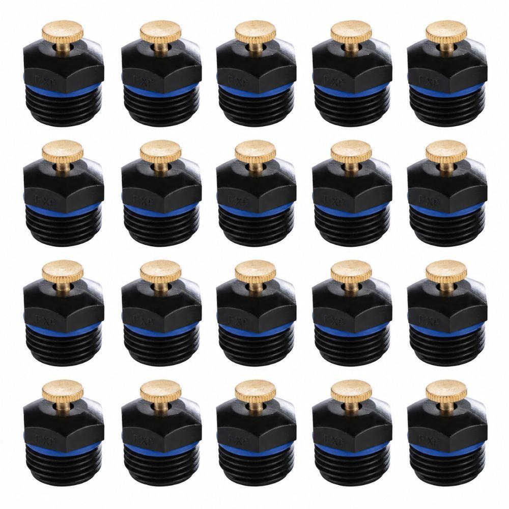 20Pcs Engineering Plastics and Copper Garden Misting Emitter Garden Irrigation 1/2 DN15