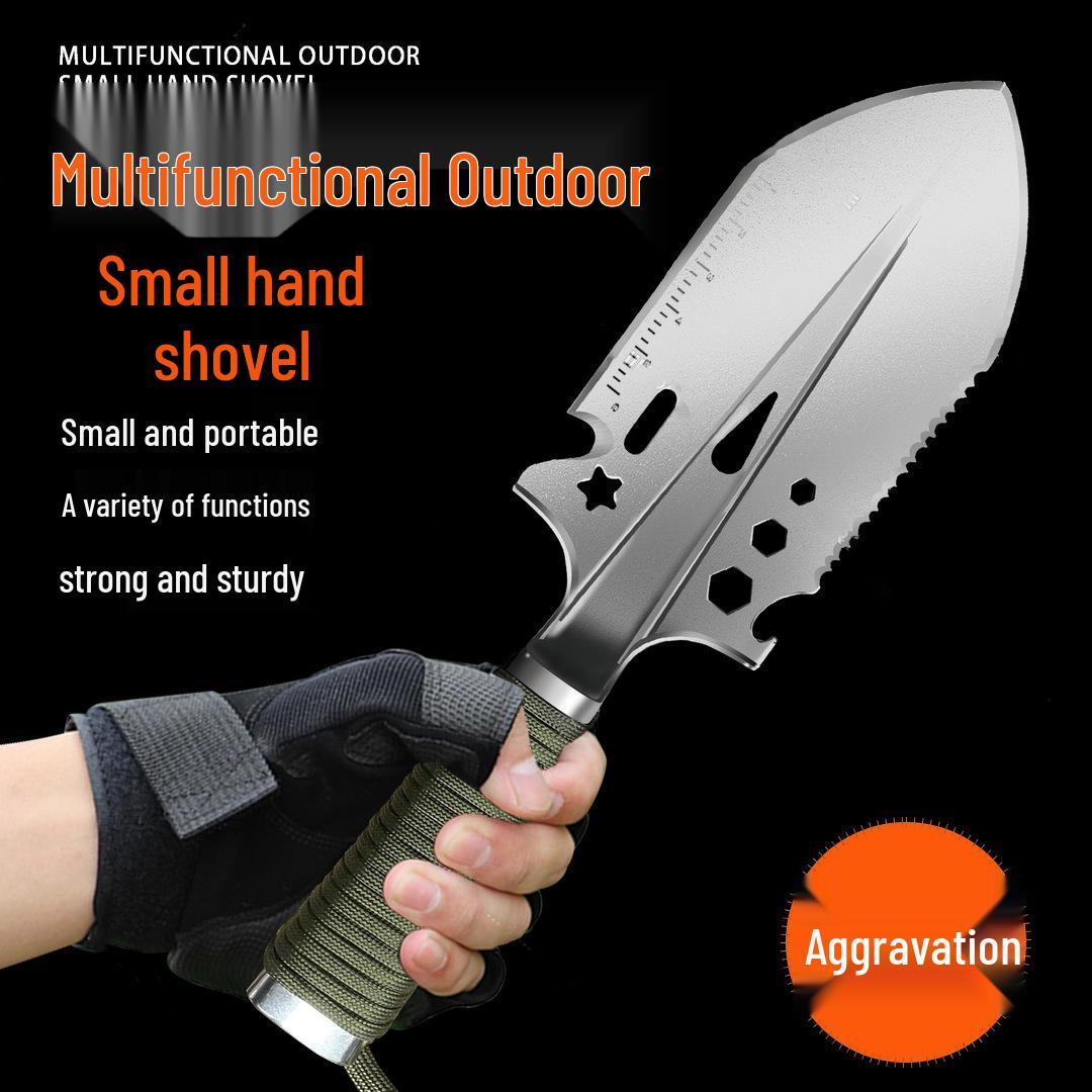 Portable Multifunctional Outdoor Shovel for Gardening, Beach Combing, and Fishing