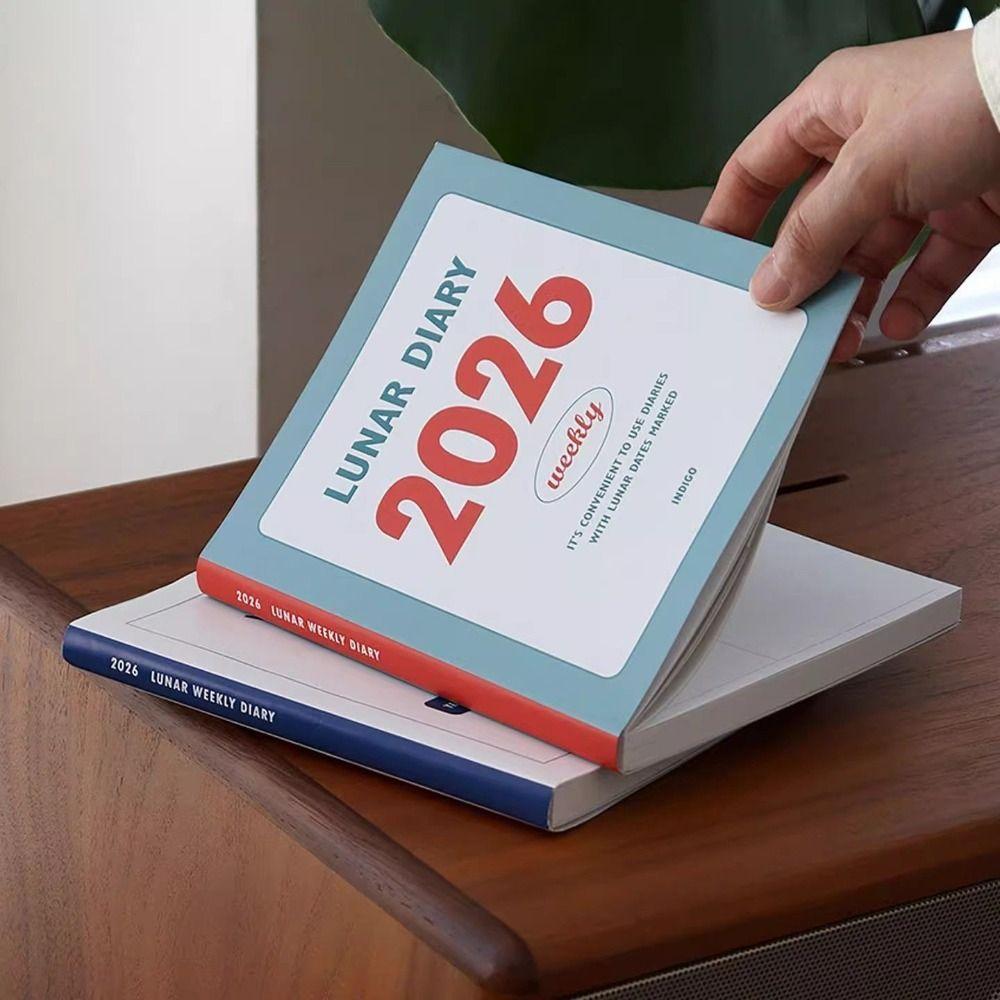 Daily Agenda Book Nov.2025-Dec.2026 To Do List Notepad Retro Appointment Book  School Supplies