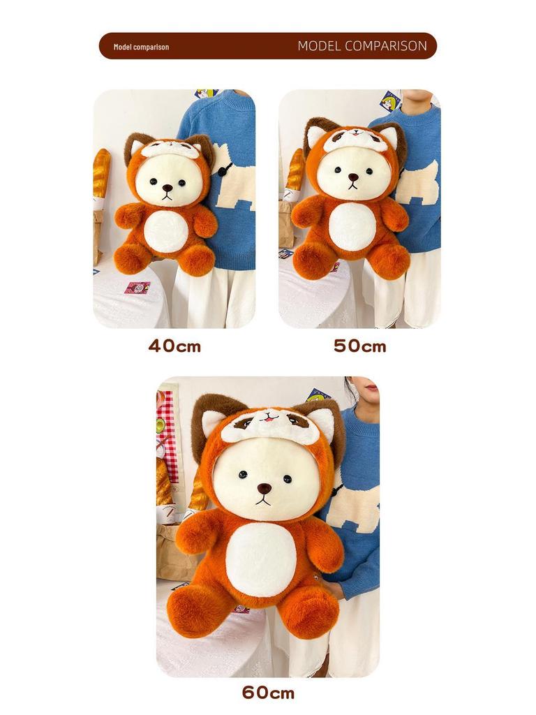 Cute Raccoon & Bear Plush Toy - Lina Teddy Stuffed Animal