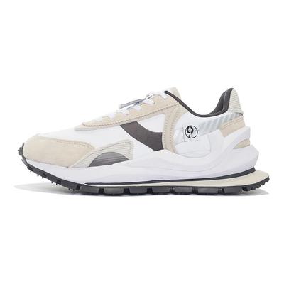 Li Ning Fang Yuan Eternal Fabric Synthetic Leather Trend Shock Absorption Non-Slip Wear-Resistant Low-Top Sports Casual Shoes Men Sneakers AZGS079-4
