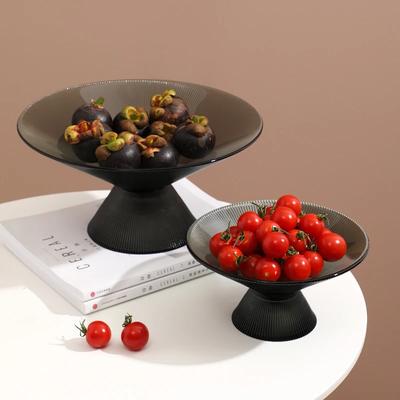 Exquisite Glass Fruit Platter Home Living Room Coffee Table Dried Fruit Snacks Plates Candy Fruit Snack Plates Specialty Plates