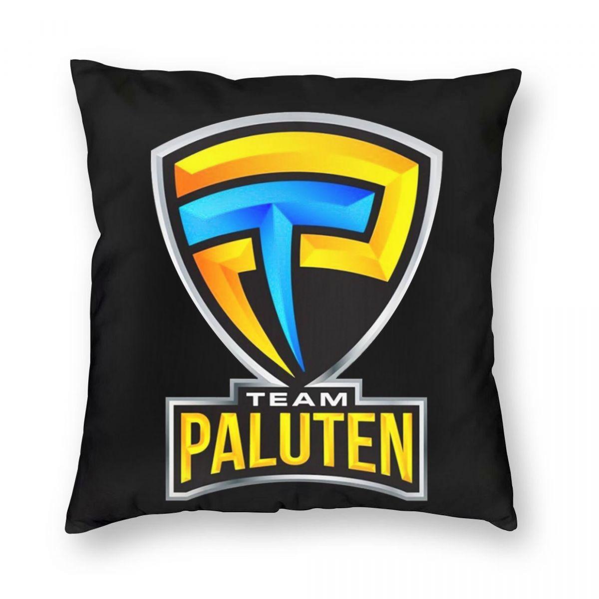 

Paluten Team Игровой Стиль Логотип Цветная Квадратная Наволочка Полиэстер Лен Бархат Принт Молния Декор Наволочка Домашняя Наволочка 12x12Inch