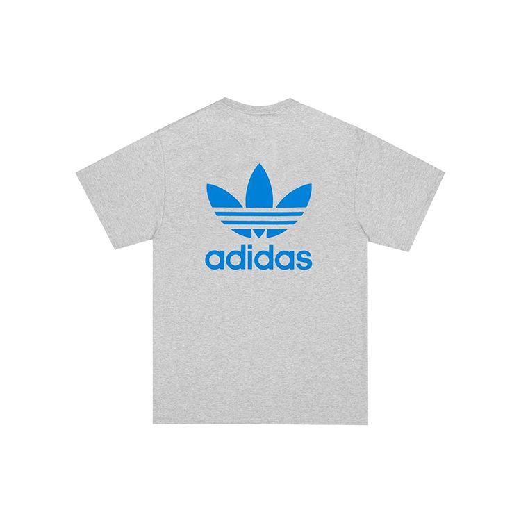 Adidas Originals X Noah Trefoil Collaboration Short Sleeve T-Shirt Men Tops Grey GE1262