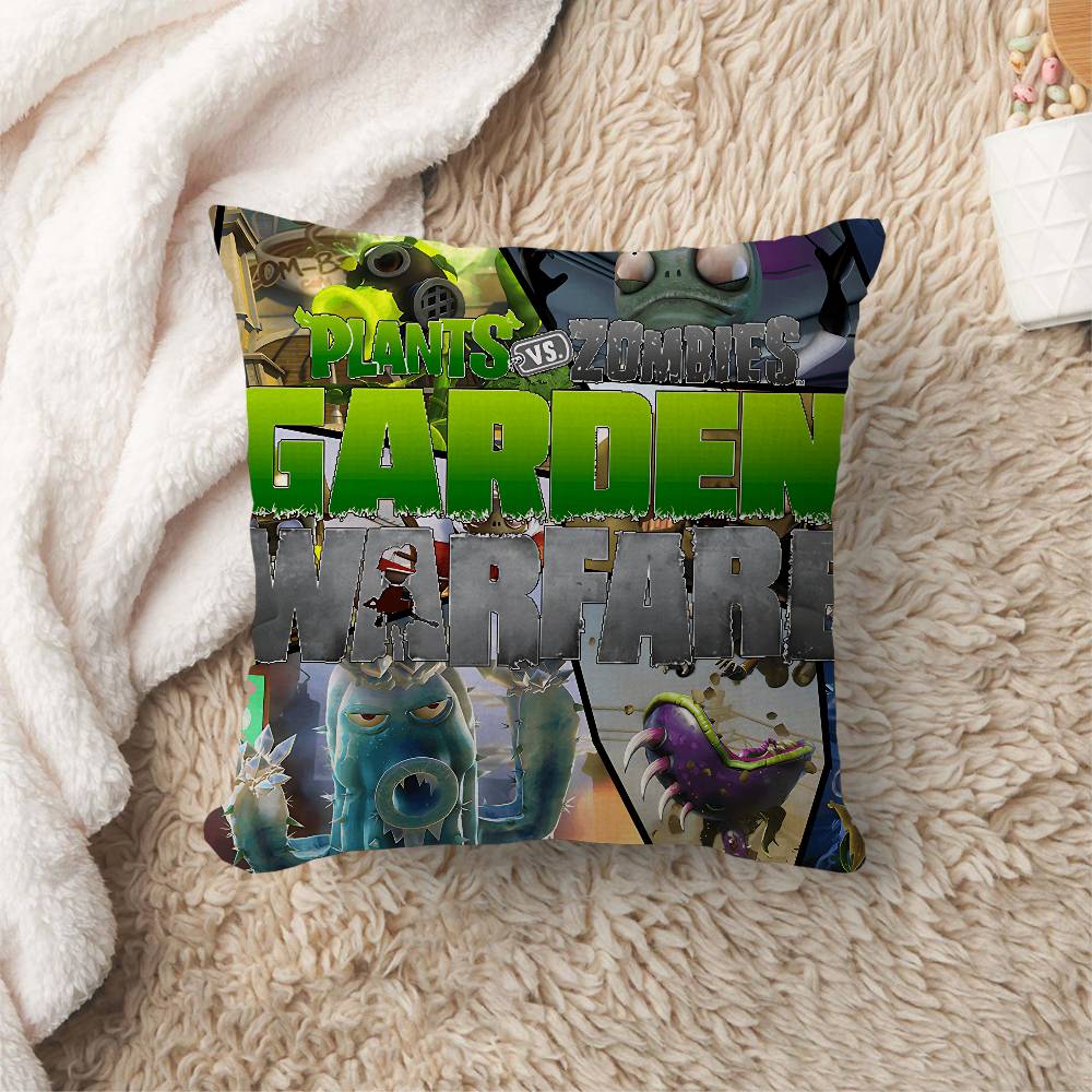Classic Game P-Plants Vs Z-Zombies Personalized Pillow Cover Kids Bedroom Wild Party Decor Pillowcase Kid Birthday Shower Gift