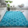 Tie Dye Rug Fluffy Plush Ripple Geometric Area Water Shaggy Tie-Dye Super Soft Modern Non-slip
