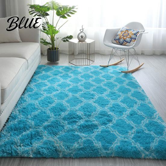Tie Dye Rug Fluffy Plush Ripple Geometric Area Water Shaggy Tie-Dye Super Soft Modern Non-slip