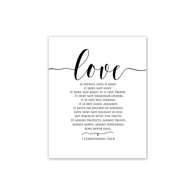 Abstract Black And White Line Love Family Wall Art Canvas Painting Nordic Posters And Prints Wall Picture For Living Room Decor