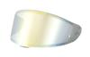 Yamashiro Motorcycle Helmet Mirror Shield EXTRA Shield for Shoei Mellow EX124800 CWR-F2, Smoke/Gold [Fits X-15/Z-8]