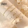 Lightweight Daily Wear Jewelry 5Pcs Beaded Bracelet Stack for Women Teenage Girls, Tiny Gift Ideas Best Friends Beads Bracelets, Elastic Stretch Boho
