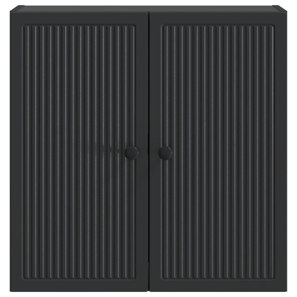 Wall Mounted Cabinet Black 59 X 31 X 60 Cm Engineered Wood