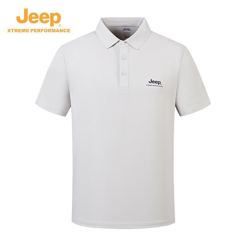 Jeep Men's Outdoor UPF50+ Quick-Dry Polo Shirt