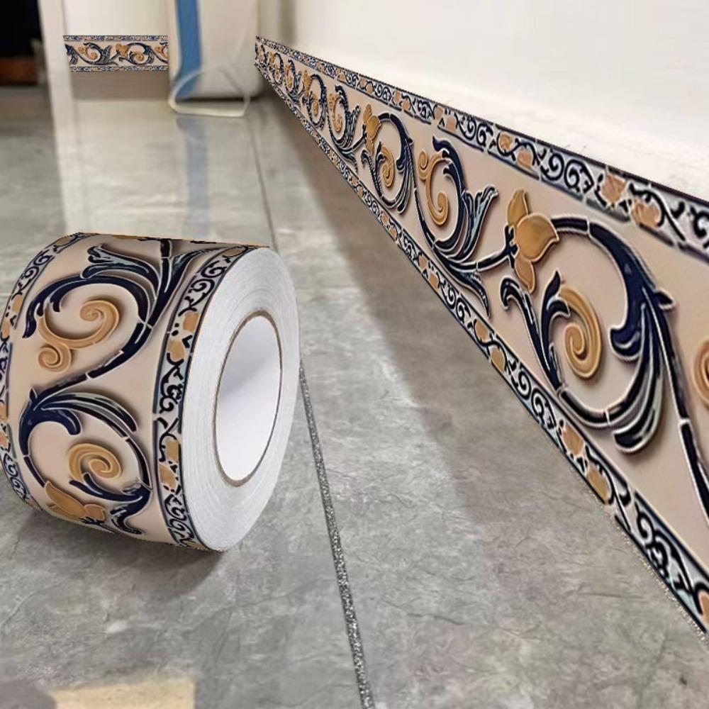 Samolepicí soklová lišta na zeď Zesílená samolepka na zeď DIY Lišta Obývací pokoj