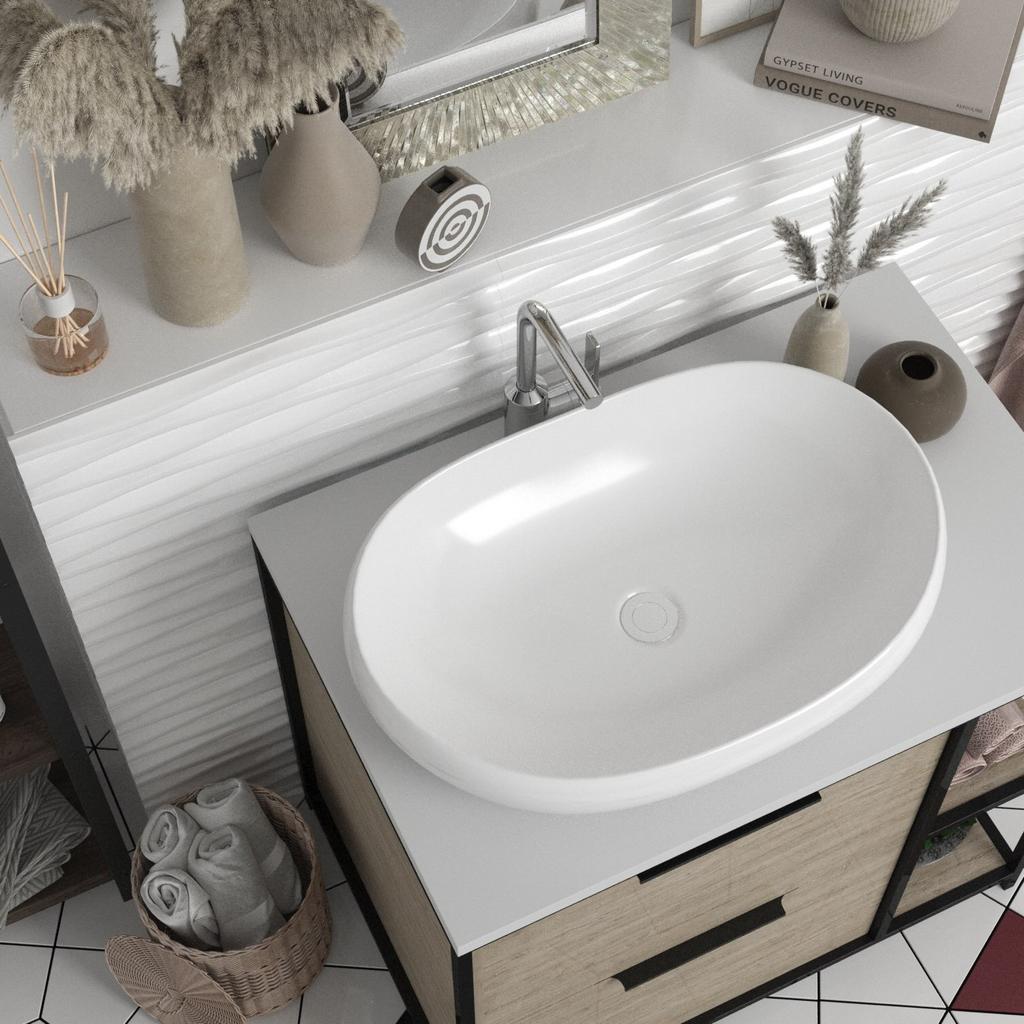 Helmken 50263000 Countertop Washbasin (63 x 42) White