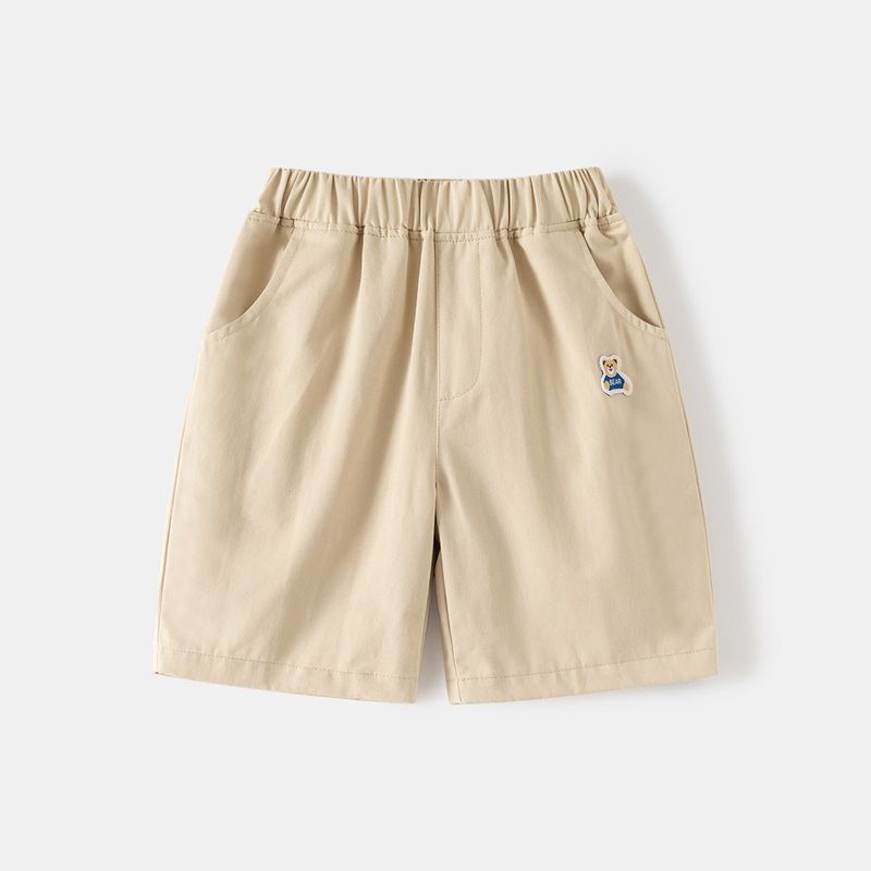 Children s Bear Shorts Summer Kids  Pants Boys  Casual Five-Point Shorts Baby Solid Color Pants Children s Clothing Toddler Pants Khaki Bear Hug Casual Shorts 120