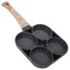 Maifan Stone Non-Stick Four-Hole Frying Pan for Eggs & Steak
