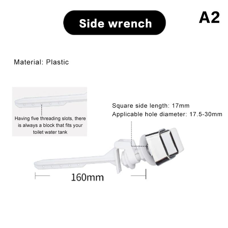1Pc Plastic Push Button Toilet Flush Kit Front/Side/Top Mount Trip Lever Handle Side Button Switch For Toilet Seat Water Tank
