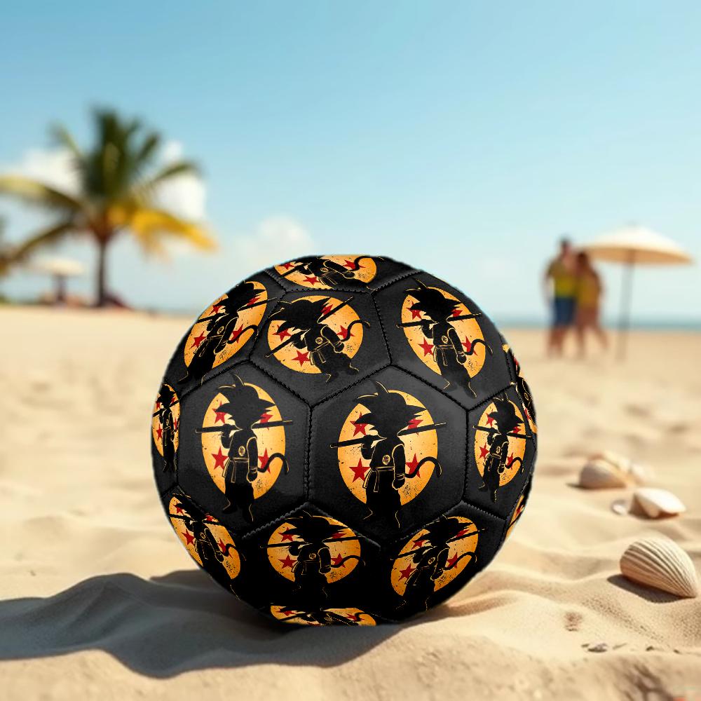 1pc Son Goku Dragon Ball Football Soccer Ball Size 5 Indoor Soccer Ball Fashion Colorful Backyard Game -Great For Sports Fans Gift HE39