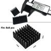 Pack of 10 Heat Sinks, 25(L) X 25(W) X 10(H) Mm, with Thermal Conductive Adhesive Sheets. Prevents Overheating, Acts As a Cooling Radiator Fin for