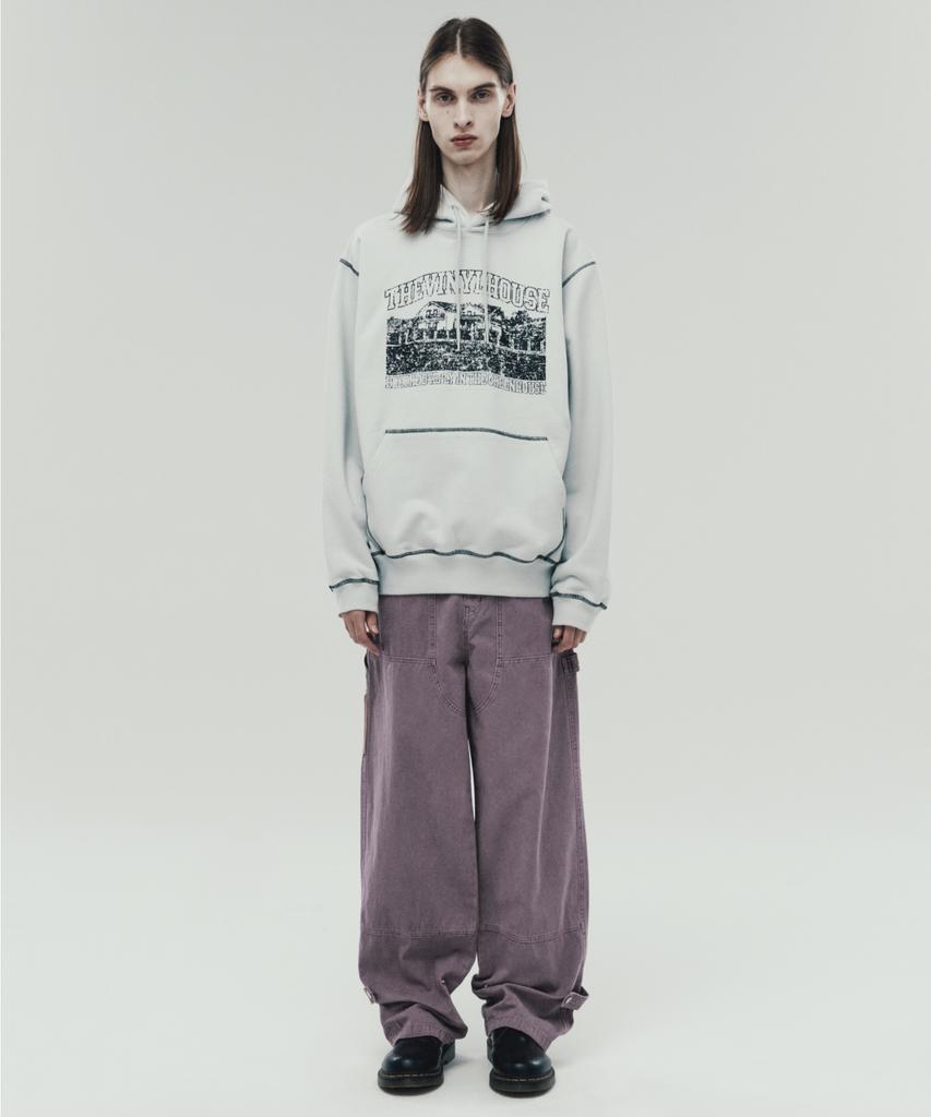 THEVINYLHOUSE Dyed Double Knee Pants Purple (Vh2Dfupa10A)