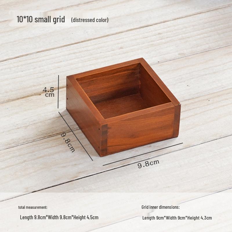 

Дерев яна настільна скринька для зберігання в японському стилі - Органайзер з дев ятьма відділеннями для спальні, передпокою