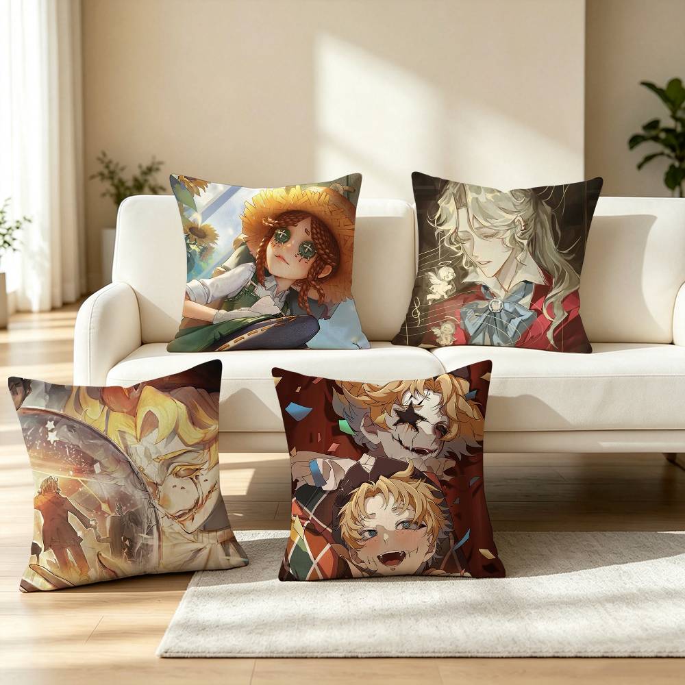 G-Gothic Anime Styl Identity V Pillow Case Square Double-Sided Sofa Cushion Cover Bedroom Bedside Pillow