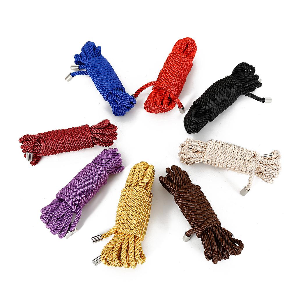 5M/10M Polyester Shibari Rope Adult SM Restraint Games BDSM Bondage Rope Body To Tied Binding Binder Erotic Sex Toys for