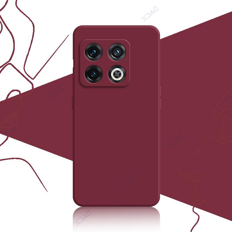 Mobile Phone Case for OnePlus 10 Pro One Plus 10Pro 5G 360 Soft Luxury Square Liquid Silicone Back Cover Waterproof Bag