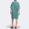Adidas Originals Three Stripes Vintage Style Comfortable Polo Dress Women Dresses Mist-Grandma-Green HS1930