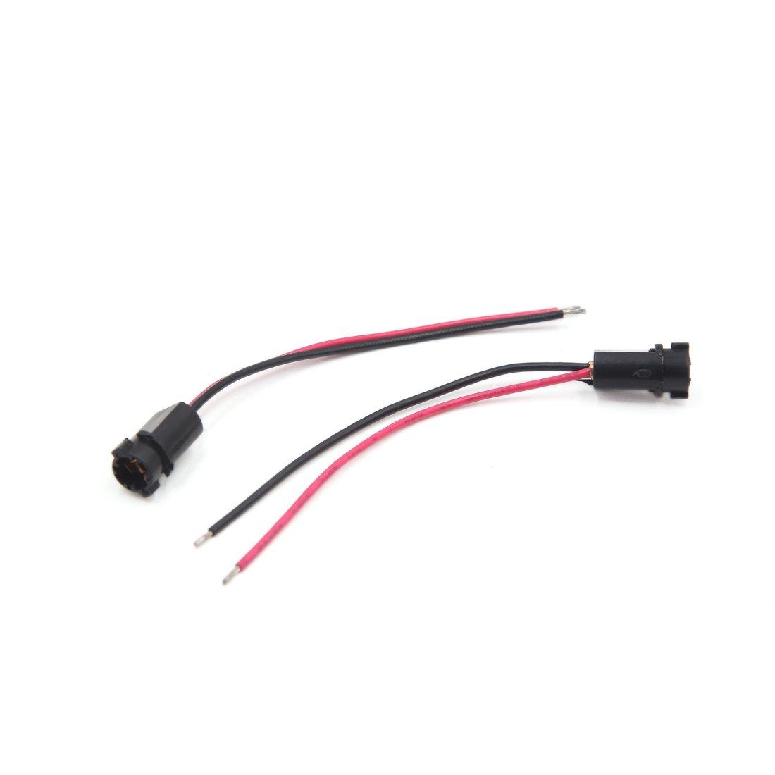 

uxcell Light Socket, T5, Panel Light, Lamp Bulb, Wire, Wire Bundle, Socket, Connector, For Cars, Pack of 2